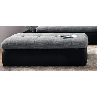 DOMO collection Hocker PB Moric Mikrofaser 136 x 43 x 64 cm Grau