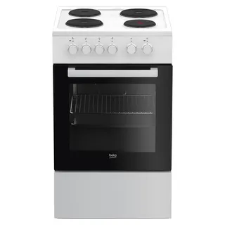 Beko FSS56000GW Standherd 60l Mulden-Kochfeld Grill SteamShine 4Heizarten - Weiß