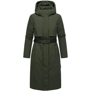 Wintermantel NAVAHOO "Wintermantel Waldbummler 14", Damen, Gr. 3XL, grün (schwarz olive), Obermaterial: 100% Polyester PES.  Obermaterial: Futter: 100% Polyester PES. 100% Polyester PES., Mäntel Wintermantel