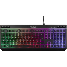 Konix Drakkar Kabelgebundene Gaming-Tastatur mit Spelheim-Membran AZERTY - Anti-Ghosting - Regenbogen-Hintergrundbeleuchtung