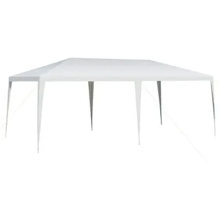 Costway Pavillon 6 x 3 m Weiß
