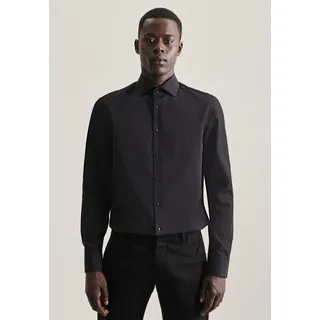 seidensticker Businesshemd »Schwarze Rose« Slim 1/1 Kentkragen, schwarz