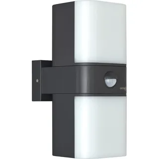 Oktaplex lighting Oktaplex LED Außenleuchte mit Bewegungsmelder IP65 drehbare Leuchtkörper anthrazit - Grau