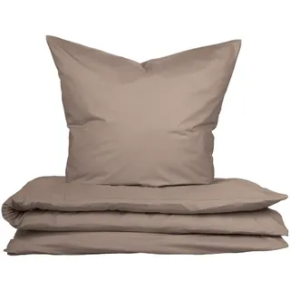 SCHIESSER Soho Uni Taupe 135 x 200 cm + 80 x 80 cm