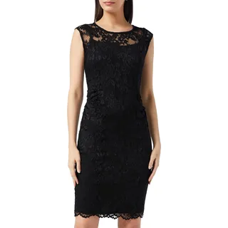 Swing Damen Spitzenkleid, Schwarz (Black/Black 1010), 36