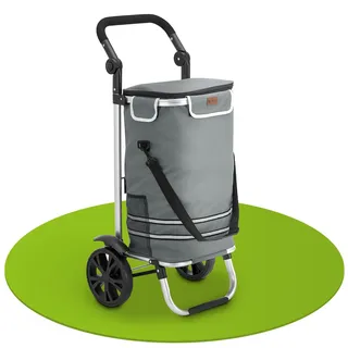 Juskys 3in1 Einkaufstrolley - 56 L Kapazität - Grau