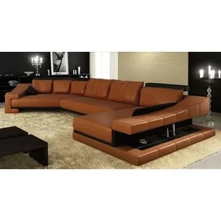 Ledersofa Wohnlandschaft XXL Ecksofa Bigsofa Couch Garnitur Designersofa  PHM105