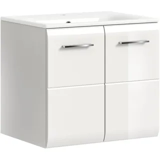 xonox.home Waschtisch Ice 60 x 55 x 46 cm Weiß Hochglanz