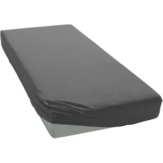 bellana Spannbettlaken Jersey 180 x 200 - 200 x 200 cm grau