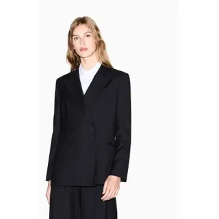 A|X Armani Exchange für Damen. XW001918AF10855UC001 Schwarzer maßgeschneiderter Blazer (40), Lässig, Klassisch, Polyester