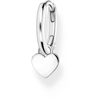 Thomas Sabo Einzel Creole mit Herz Anhänger 925 Sterling Silber CR696-001-21