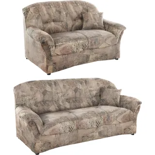 DOMO collection »Bahia zeitlos & elegantes Sofa, bequem« Set, Microfaser, natur,