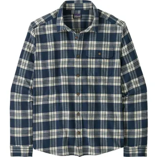 Patagonia Herren L/s LW Fjord Flannel Shirt base camp: new navy