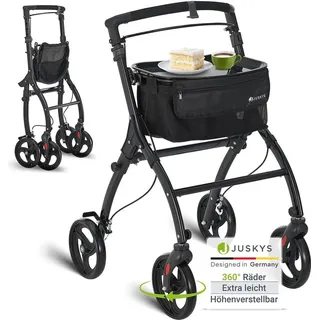 Juskys Rollator für die Wohnung Schwarz