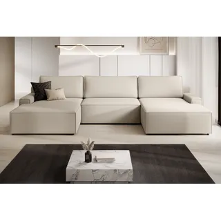 TRENDMANUFAKTUR "Challenge, Schlafsofa mit Bettkasten, Couch in U-Form, Breite 333 cm", XXL Sofa mit Bettkasten / Schlaffunktion, auch in trendigem Cordstoff,