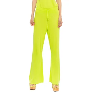 CHAOUICHE Damen Strickhose, Grün, XL