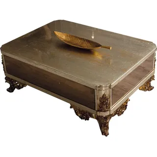 Königlicher Couchtisch Tisch Goldene Tische Barock Rokoko Couchtische - Gold