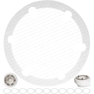 Abfluss Haarfänger zum Kleben, 12 Stück, kompatibel mit Viega Tempoplex und Anderen Marken, Einwegsieb Sticker Wanne Ablauf, Haarsieb Dusche, Duschwanne Filter, Selbstklebender Haarfilter Abflusssieb