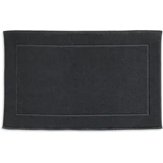 kela Badematte 60 x 100 x 2 cm LADESSA, Badezimmerteppich grau, waschbar, 100% Baumwolle, flauschiger Badvorleger granitgrau
