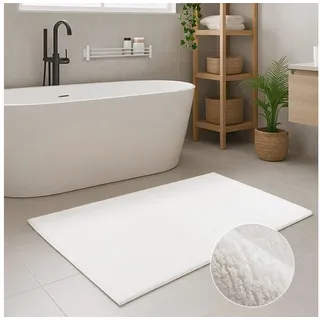 Carpet City Badteppich Pure 500 Weiß 67 x 110 cm