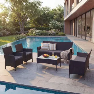 Mendler Halden Loungeset anthrazit