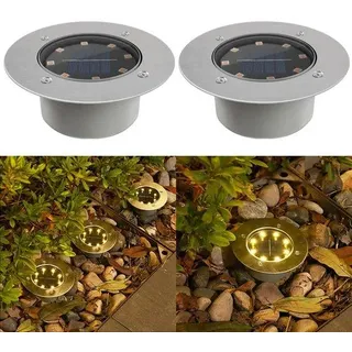 Solar betonlampen für den Außenbereich, für den Innenhof oder die Gartenanlage einer Villa, wasserdichte Bodenlampen für den Haushalt, LED-Gartenbeleuchtung - Warmlicht