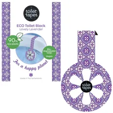 Toilet Tapes - Mit 160+ Spülungen & bis zu 90% weniger Plastik Alternative zu WC-Block - Unauffälliger Hänge WC Duftspüler - Toilettenduft, Lovely Lavender
