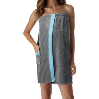 JEMIDI Saunakilt für Damen - Saunatuch Damen aus Baumwolle - Saunahandtuch mit Tasche - Sauna Kilt für Frauen - Handtuchkleid - Sauna Tuch Saunakleid Handtuch Frauen