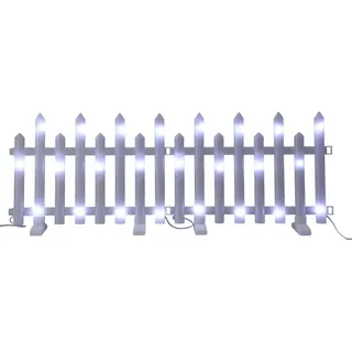 Wellhome Weißes Led-zaunleuchten-set Mit Controller Und Timer 8 Stücke - White - One Size