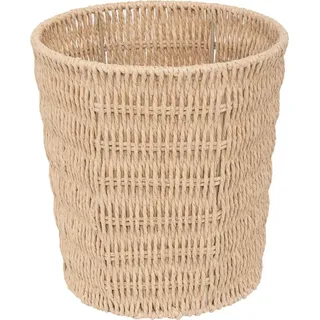 5five Simply Smart Papierkorb Kord, Mülleimer, Papiereimer, Schreibtisch, Papier, Beige, 13 L, 203149 - Beige