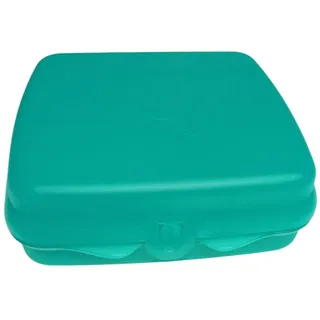 Tupperware Sandwich-Box Aufbewahrungsbox Brotdose quadratisch mit Scharnier und Verriegelung (grün)