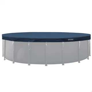 Intex Deluxe Pool-Abdeckplane blau Ø 610 cm