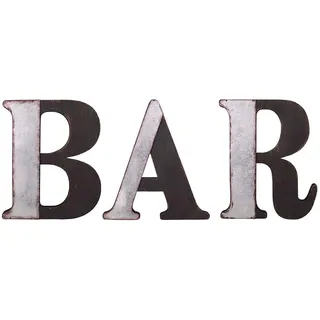 Antic Line Buchstabe Bar Zink/Schwarz H: 40