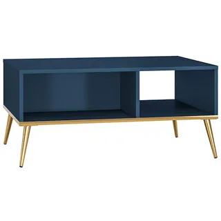 Feldmann-Wohnen Couchtisch Blau, Holz, Rechteckig,Rechteckig, 90x60x42 cm, Wohnzimmer, Wohnzimmertische, Couchtische