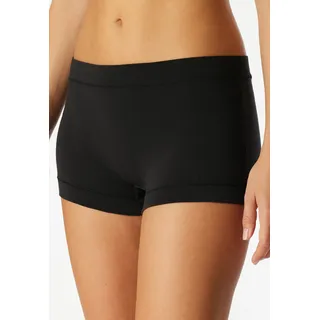 Panty SCHIESSER "Unique Cotton", Damen, Gr. 48, schwarz (000, schwarz), Obermaterial: 90% Baumwolle, 10% Elasthan, körpernah, Unterhosen Panty, Baumwollmischung, ohne Gummi
