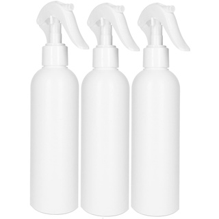 tek.vital 3 Sprühflaschen 250 ml aus hochwertigem HDPE Kunststoff | Nachfüllbare Zerstäuber Flaschen Für Reinigungsmittel, Desinfektionsmittel, Pflanzen und mehr | 3 Stück