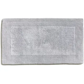 Möve Loft getuftete Badematte, Doubleface 60 x 100 cm aus 100% Baumwolle, Silver