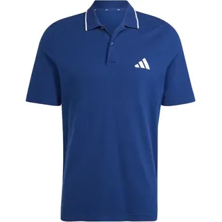adidas Essentials Small Logo Piqué dunkelblau/weiß S