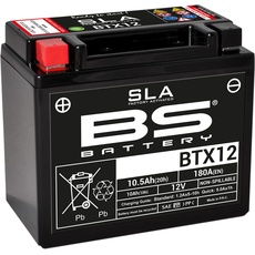 Bild 300680 BTX12 AGM SLA Motorrad Batterie, Schwarz