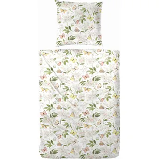 Primera Renforce-Bettwäsche Tuffy Schmetterlinge Rosa 135 x 200 cm + 80 x 80 cm