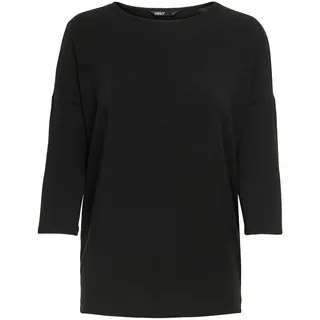 Only 3/4-Arm-Shirt »ONLGLAMOUR 3/4 TOP JRS NOOS« in lässiger Oversize-Form, schwarz,