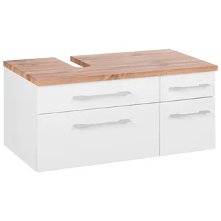 welltime Waschbeckenunterschrank »Davos« Breite 90 cm, weiß