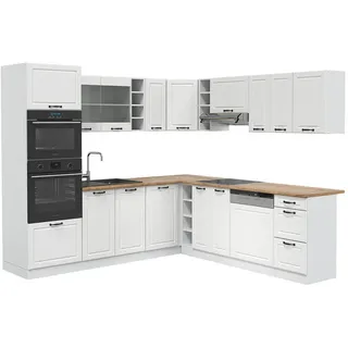 Vicco Winkelküche L-Form 237 x 60 cm Weiß