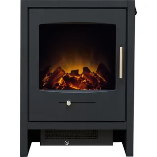 Adam Bergen Elektrokamin mit Heizlüfter, LED Flammeneffekt, Kamin elektrisch mit 0.9/1.8 KW Wärmestufen, Heizer, geräuscharm