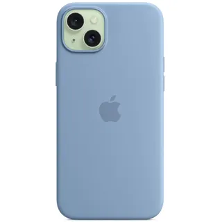 Apple Silikon Case mit MagSafe für iPhone 15 Plus winterblau