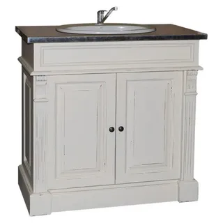 Casa Padrino Landhaus Stil Waschschrank Waschtisch inkl 1 Waschbecken Venice - Bad Schrank