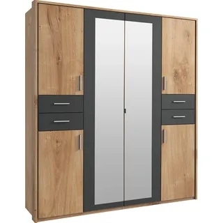 WIMEX Drehtürenschrank Vegas 183 x 210 x 58 cm Grau