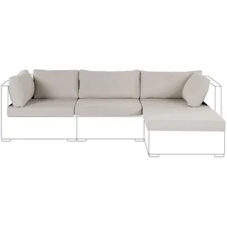 Beliani Outdoor-Kissenbezug-Set Beige Sano , Textil , Rechteckig , 76x76 cm , Heimtextilien, Bezüge, Kissenbezüge