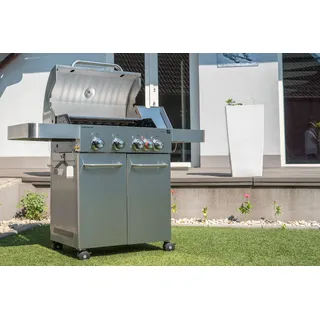 G21 Argentina BBQ Premium line Gasgrill, 5 Brenner + Druckminderventil - Grau