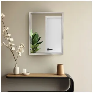 Head West 24 x 30 Classic Chrome 1 in. Wide Metal Frame Wall Mirror Spiegel